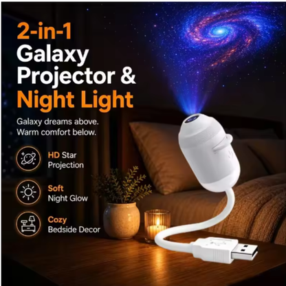 USB Star Projection Night Light