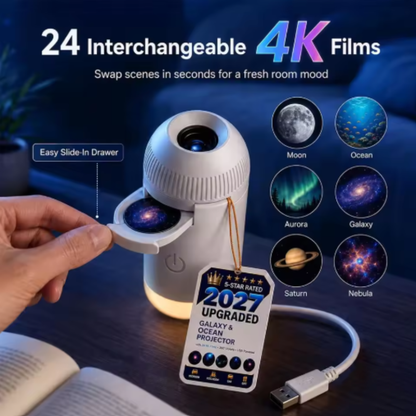 USB Star Projection Night Light